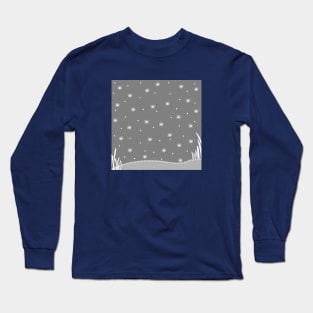 Snow Field Pattern Long Sleeve T-Shirt